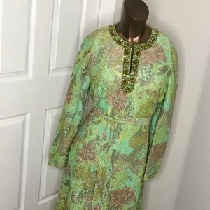 Vintage 60's vintage dress w/beading